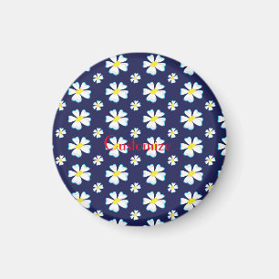 Íman Thunder_Cove do Padrão de Flor Branco