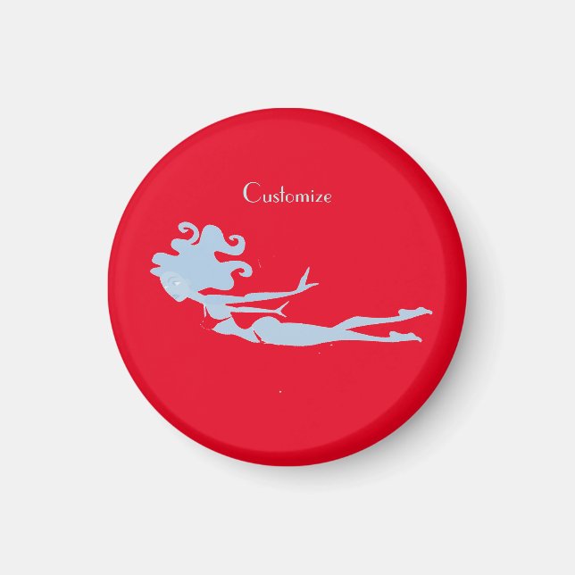 Íman Thunder_Cove do Swimmer da Sereia Azul (Frente)