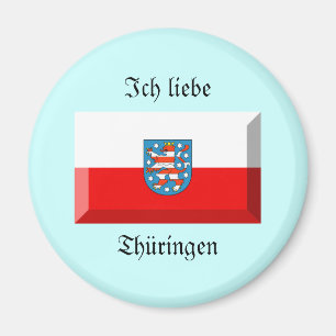 Íman Thuringen Flag Gem