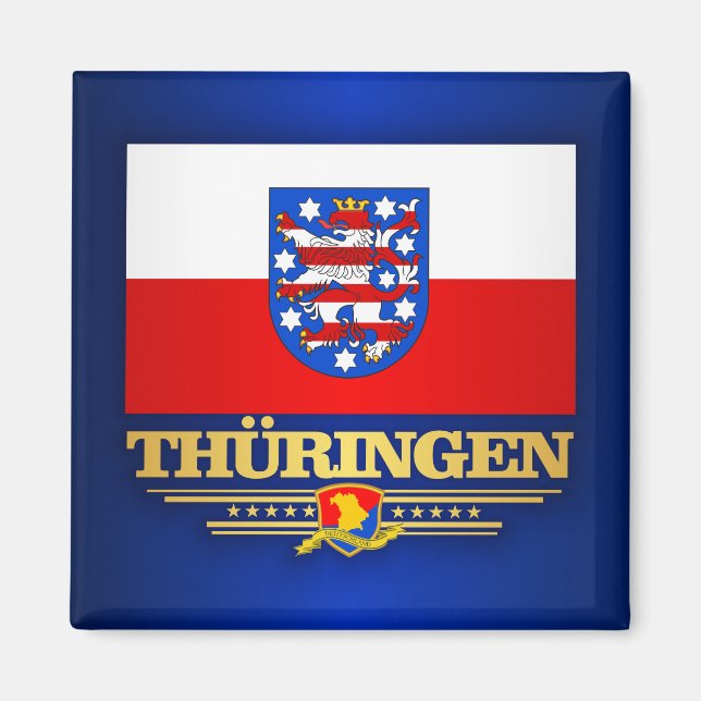 Íman Thuringen (Turíngia) Flag (Frente)