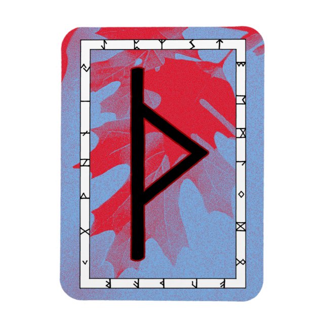 Íman Thurisaz Viking Rune Magnet - Defesa! (Vertical)