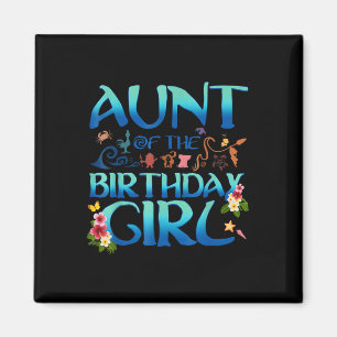 Íman Tia Da Menina Do Aniversário Combinando Aventura N