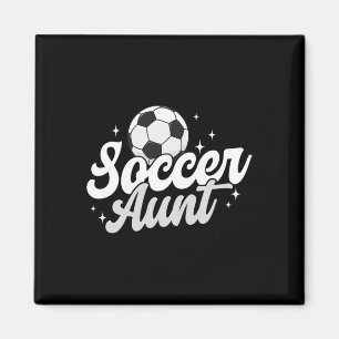 Íman Tia de Futebol Tia Orgulhosa de um Jogador de Fute