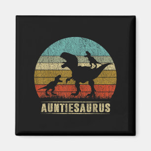 Íman Tia Dinossaur Auntiesaurus 2 Duas Crianças Corresp