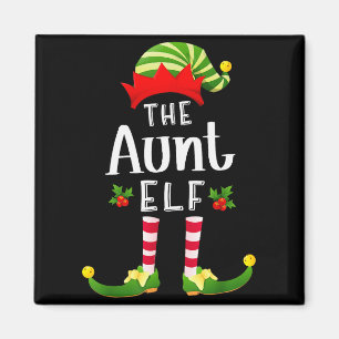Íman Tia Elfito de Natal Camisa de Dormir Combinando Fe