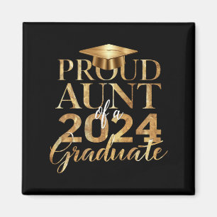Íman Tia Orgulhosa da Turma de 2024 Graduada
