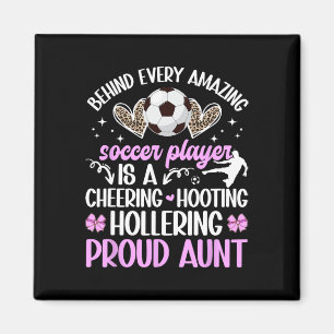 Íman Tia Orgulhosa De Um Jogador De Futebol Tia De Fute