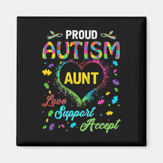 Íman Tia Orgulhosa do Autismo Amor Apoio Aceitação Ajud