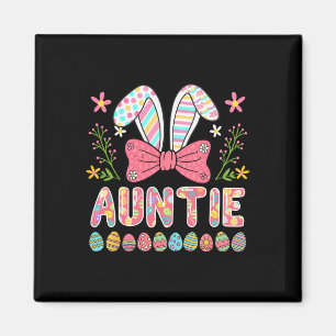 Íman Tia Ovos de Páscoa Coloridos Bunny Gravata Borbole