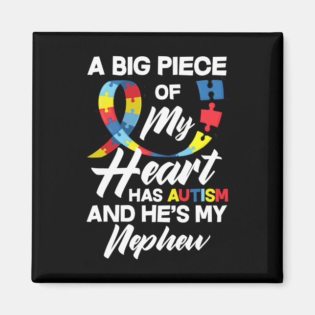 Íman Tia Tio Autista Sobrinho Autismo Awa (Frente)