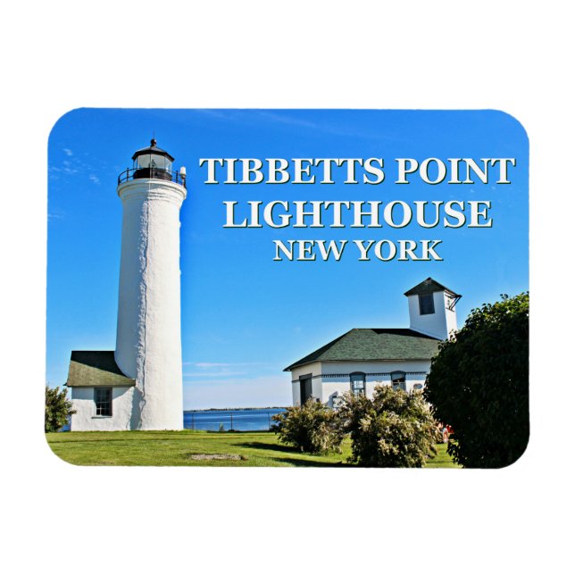 Íman Tibbetts Point Lighthouse, Nova York Foto Magnet (Horizontal)
