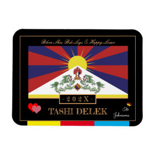 Íman Tibetano - Losar & Tashi Delek - Ano Novo /flag Ti