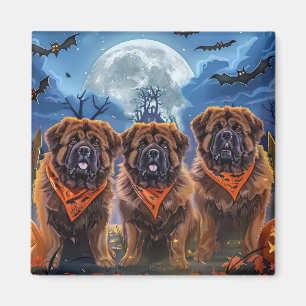 Íman Tibetano Mastiff Halloween Spooky