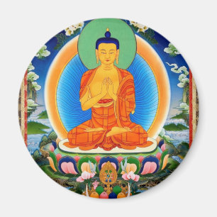 Íman Tibetano Thangka Prabhutaratna Buddha