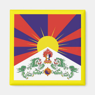 Íman Tibete, Leões de Neve, Bandeira Tibetana - Os Hima