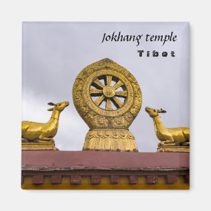 Íman Tibete, Lhasa - Roda Dharma no templo Jokhang