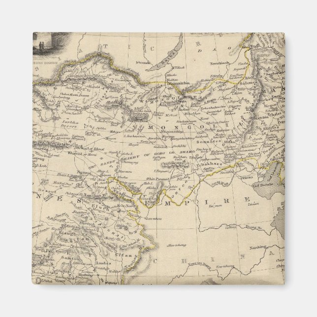 Íman Tibete, Mongólia e Mandchouria (Frente)