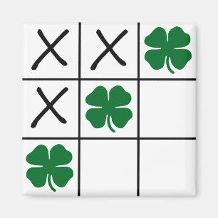 Íman Tic Tac Toe Shamrock