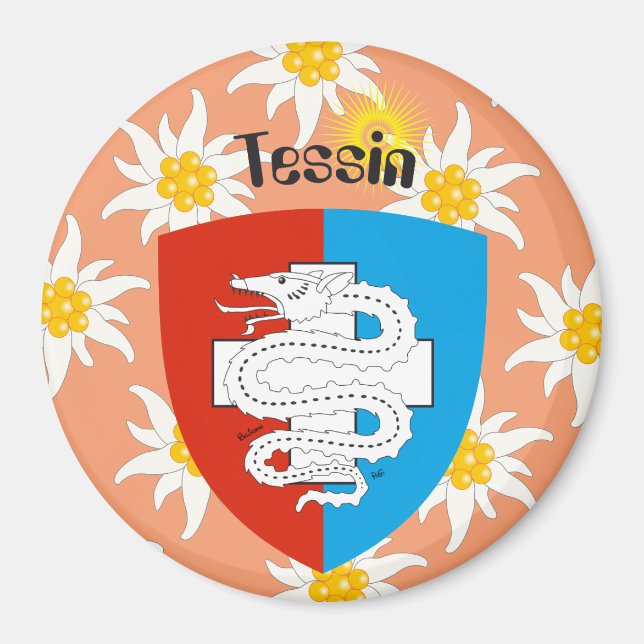 Íman Ticino Svizzera / Tessin Schweiz Magnet (Frente)