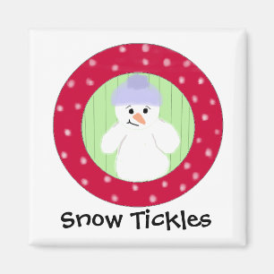 Íman Tickles Snowman Snow