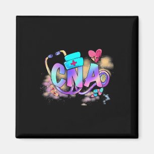 Íman Tie Dye Cna Cute Nurse Day Cna Rn Nurse Semana Pre