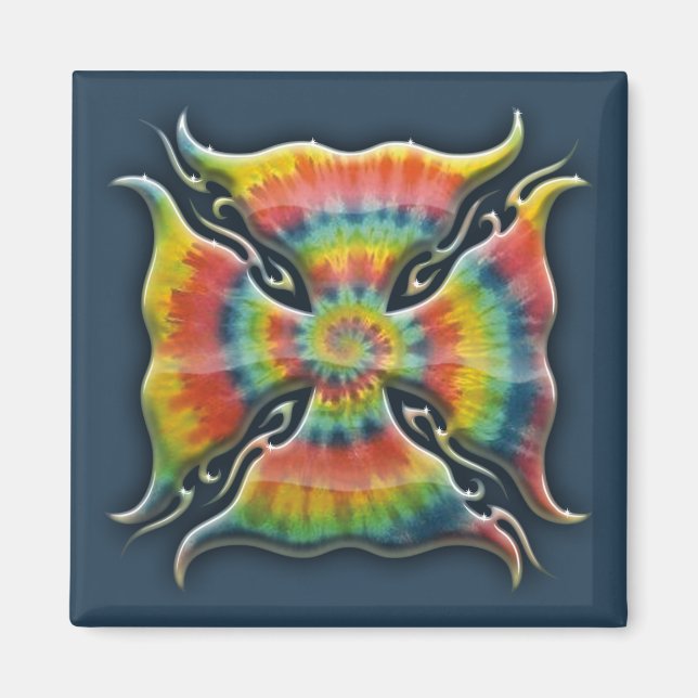 Íman Tie-Dye Cruz Maltesa (Frente)