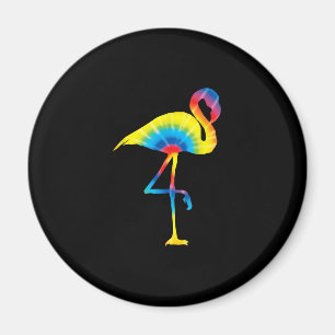 Íman Tie Dye Flamingo Rainbow Impressão Bird Animal Hi