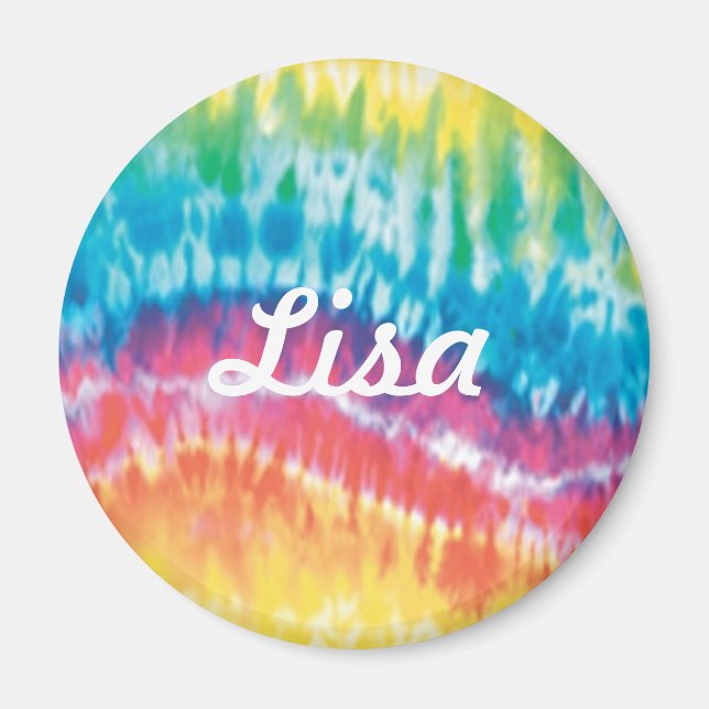 Íman Tie Dye Magnet Personalizado (Frente)