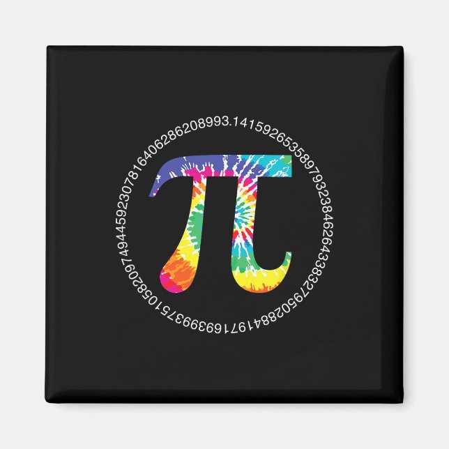 Íman Tie Dye Pi Day T Shirt Physics Math Teacher Engine (Frente)
