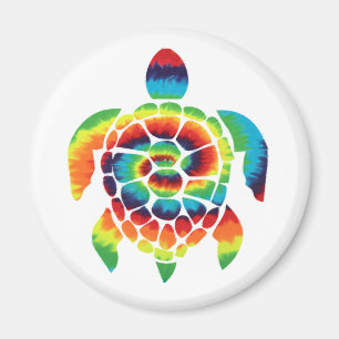 Íman Tie Dye Turtle Magnet