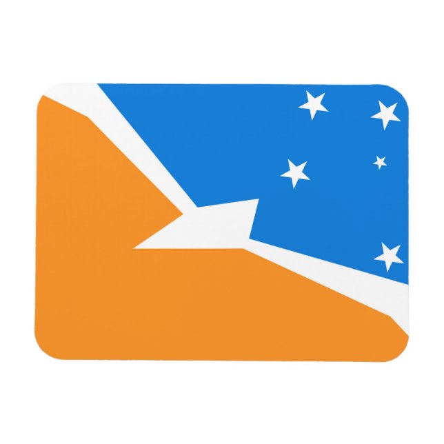 Íman Tierra del Fuego Argentina pavilhão da província (Horizontal)