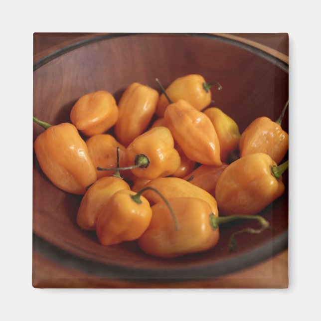 Íman Tigela de pimentas habanero, Comida tradicional (Frente)