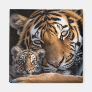 Íman Tiger Animal Wilderness Beauness Freedom Love