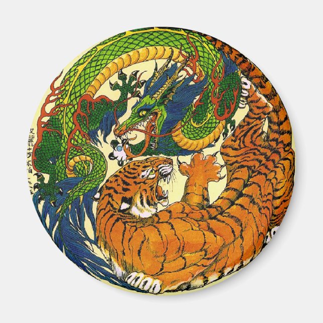 Íman Tiger & Dragon Yin Yang (Frente)