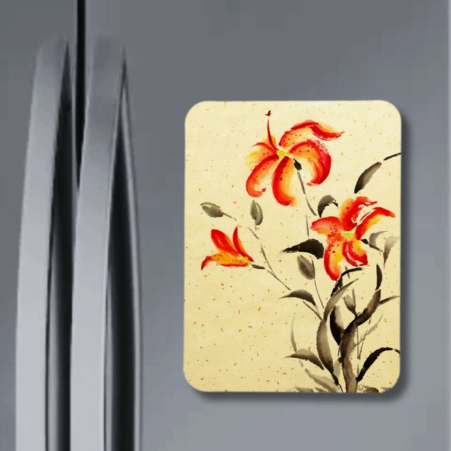 Íman Tiger Lily - Vermelho (Criador carregado)