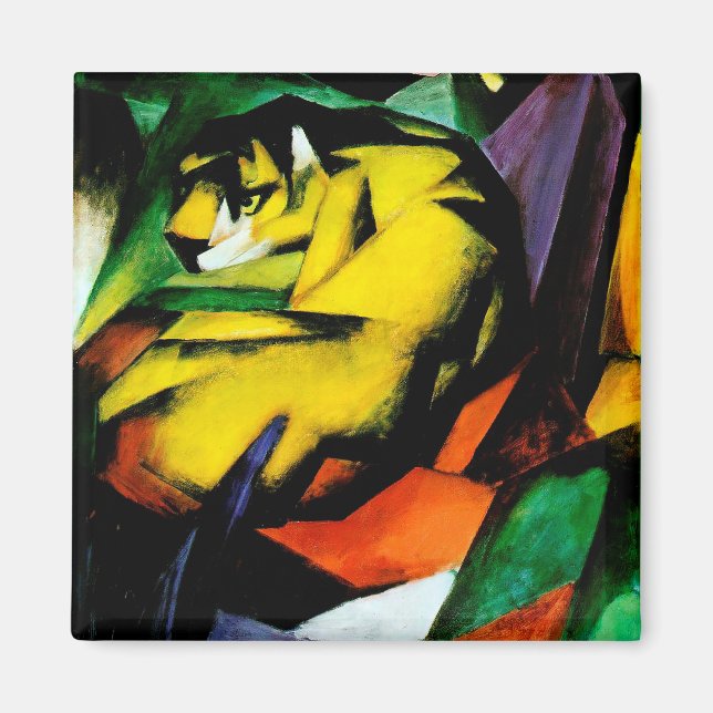 Íman Tiger por Franz Marc (Frente)