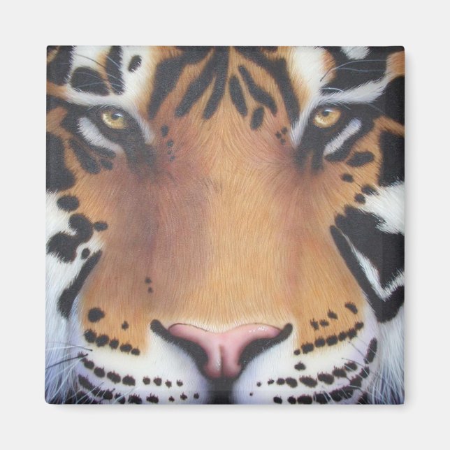 Íman Tiger Portrait (Frente)
