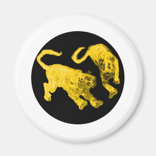Íman Tigers jGibney O MUSEUM Zazzle