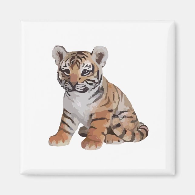 Íman Tigre bebê (Frente)