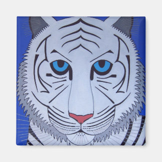 Íman Tigre Branco Magnet!