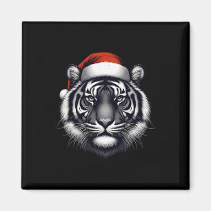 Íman Tigre Com Chapéu De Papai Noel Natal Xmas Amante Z