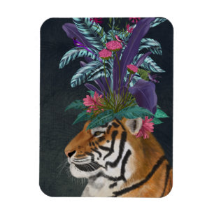 Íman Tigre com o headpaper tropical