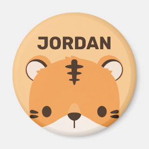 Íman Tigre de Cuta com Nome Personalizado