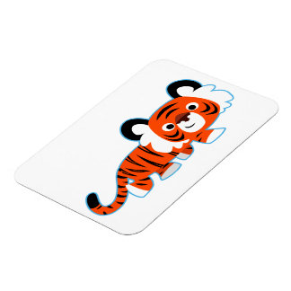 Íman Tigre de desenho bonito no ímã flexível da prowl
