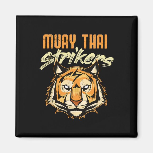 Íman Tigre de Muay Thai Boxe Tailandesa Kickboxing Tail (Frente)