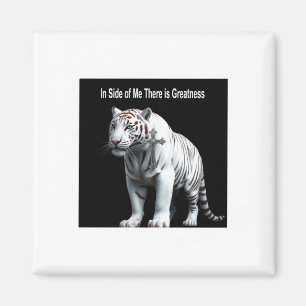 Íman Tigre - Dentro de Mim Há Grandeza Adesivo