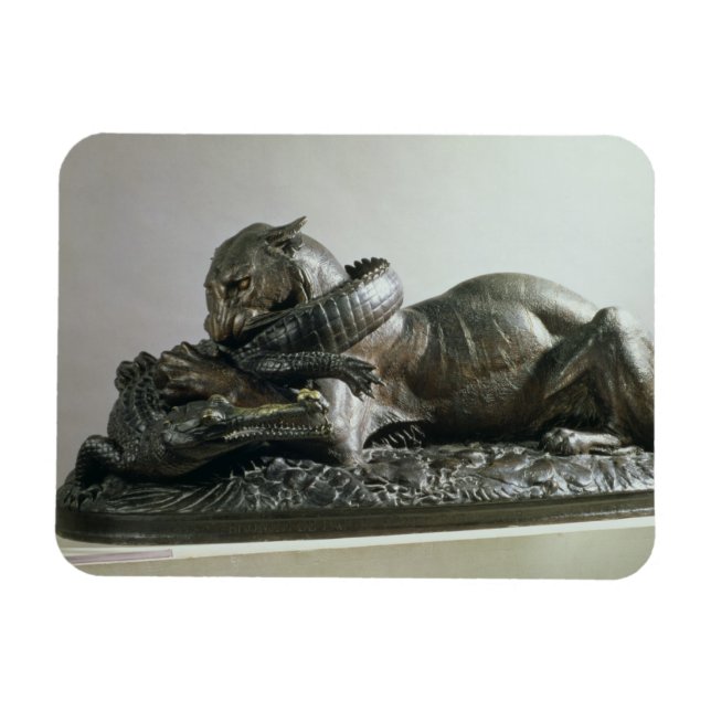 Íman Tigre devorando um jacaré, 1832 (bronze) (Horizontal)