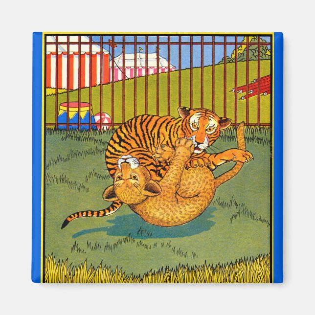 Íman tigre e luta-leopardo (Frente)
