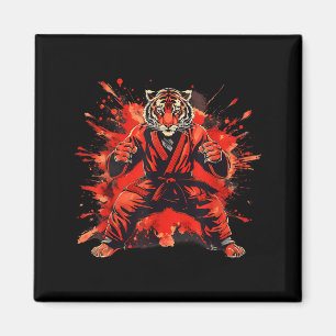Íman Tigre Kung Fu Aquarela Mma Taekwondo Jiu-Jitsu