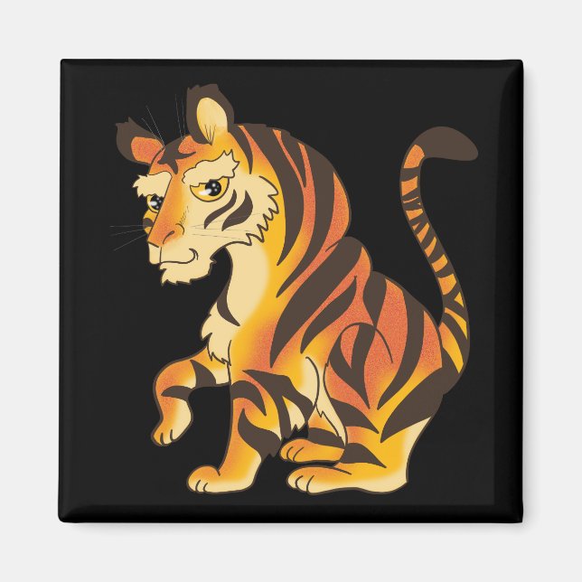 Íman Tigre magnífico (Frente)